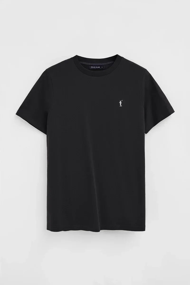 Men’s 2-pack T-shirts in black and white with short sleeves and Rigby Go embroidery - Image 5