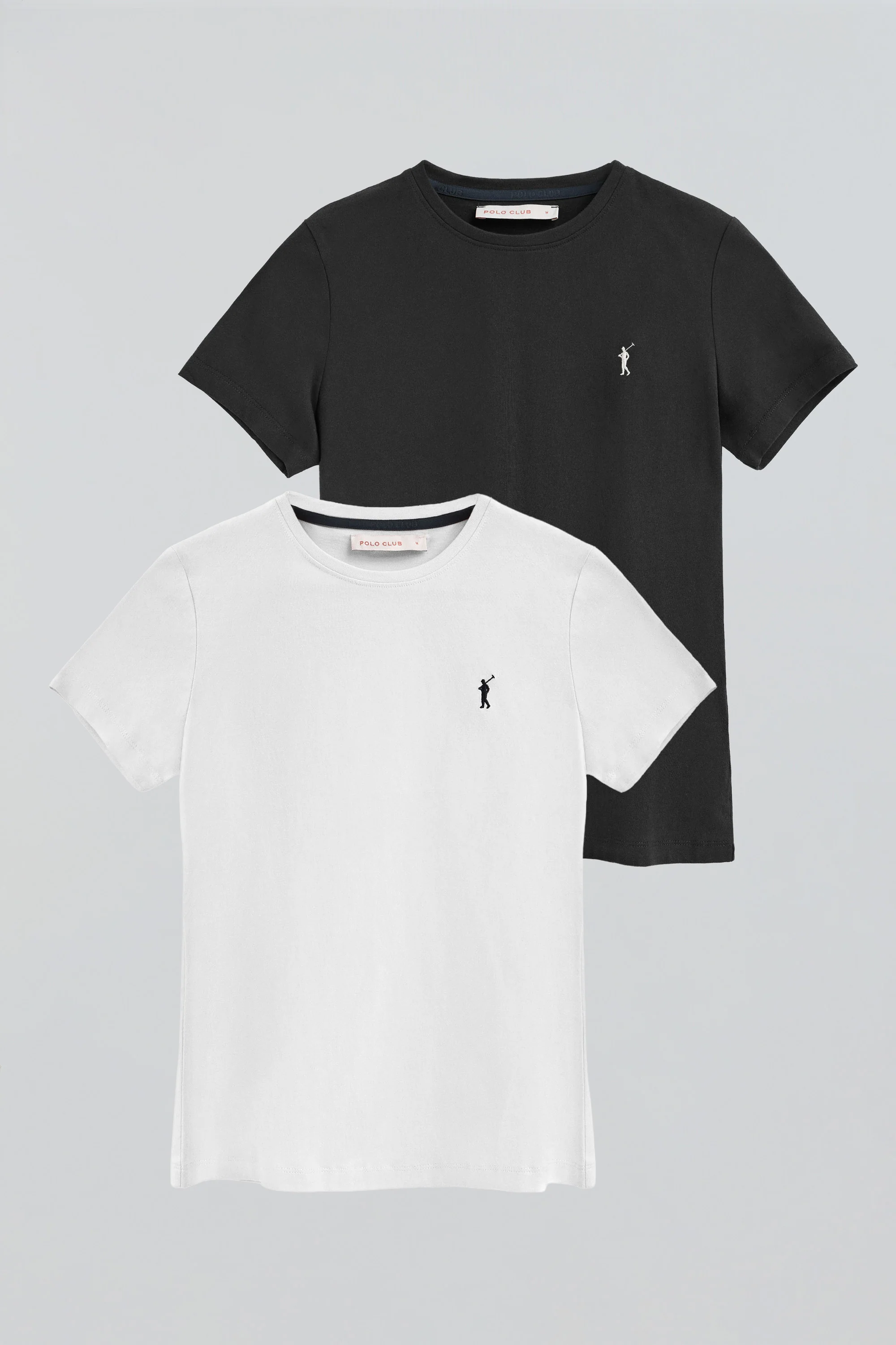 Women’s 2-pack short-sleeve T-shirts in white and black with Rigby Go embroidery - Image 9