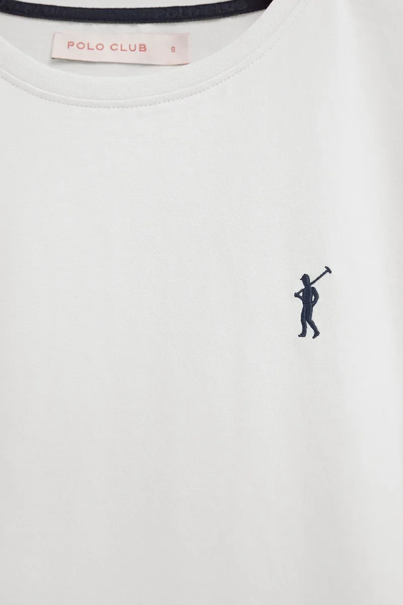Women’s 2-pack T-shirts in black and white with short sleeves, round neck and Rigby Go embroidery - Image 3
