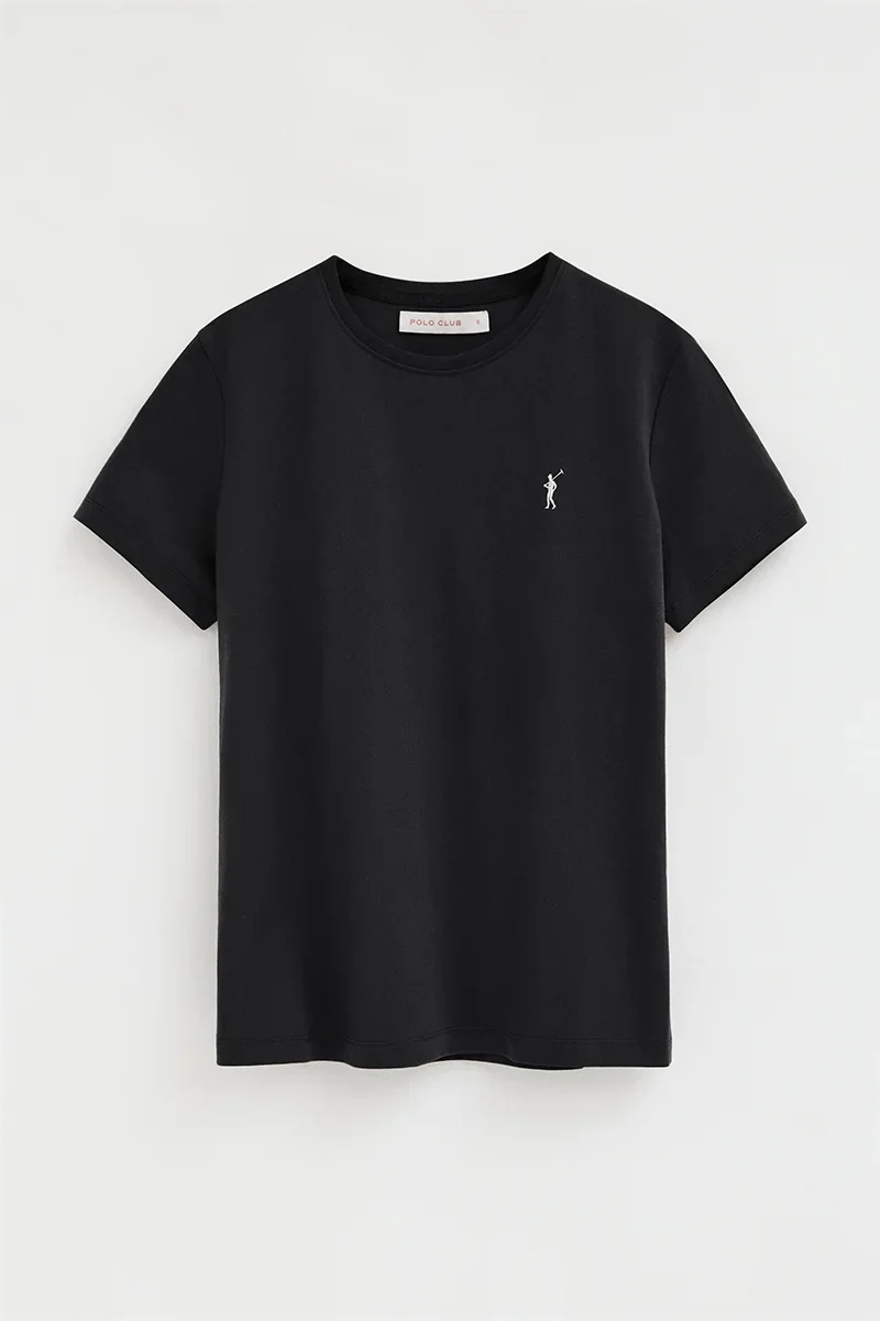 Women’s 2-pack T-shirts in black and white with short sleeves, round neck and Rigby Go embroidery - Image 5