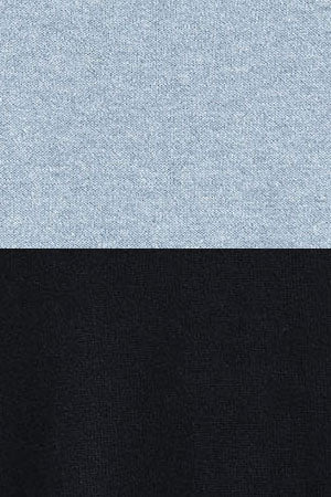Men’s 2-pack cotton jumpers in navy and light blue marl with round neck and Rigby Go embroidery - Image 14