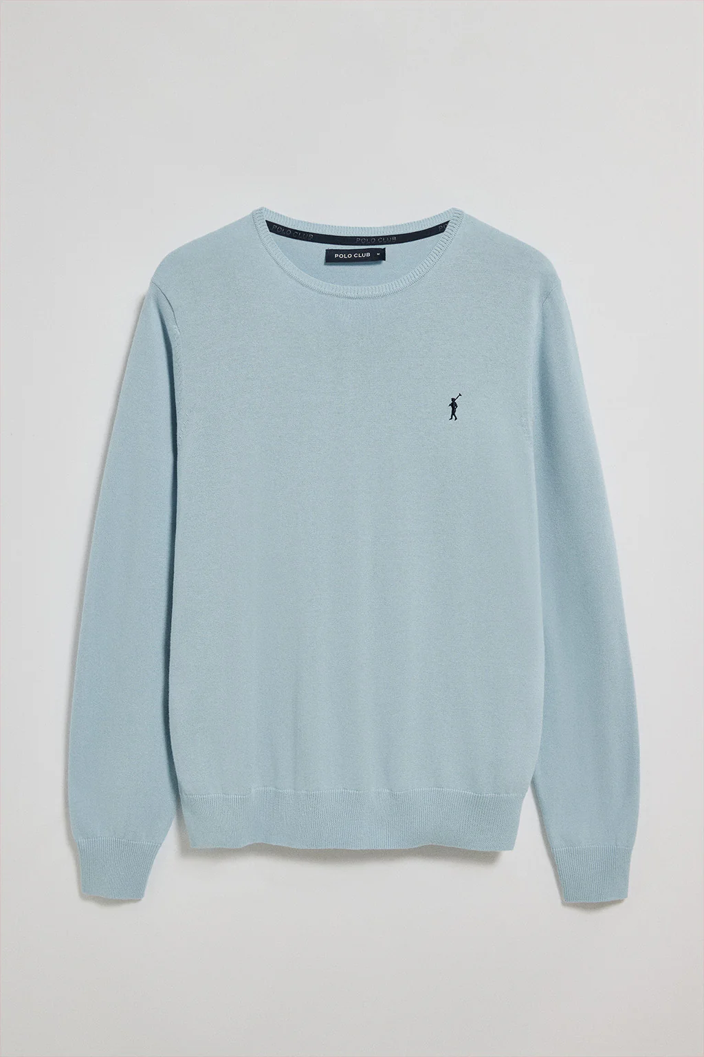 Round-neck knit jumper with Rigby Go embroidery 2 pack (navy blue and light blue) - Image 2