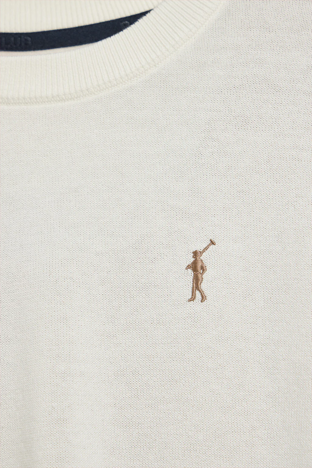 Round-neck knit jumper with Rigby Go embroidery 2 women's pack (black and beige) - Image 3