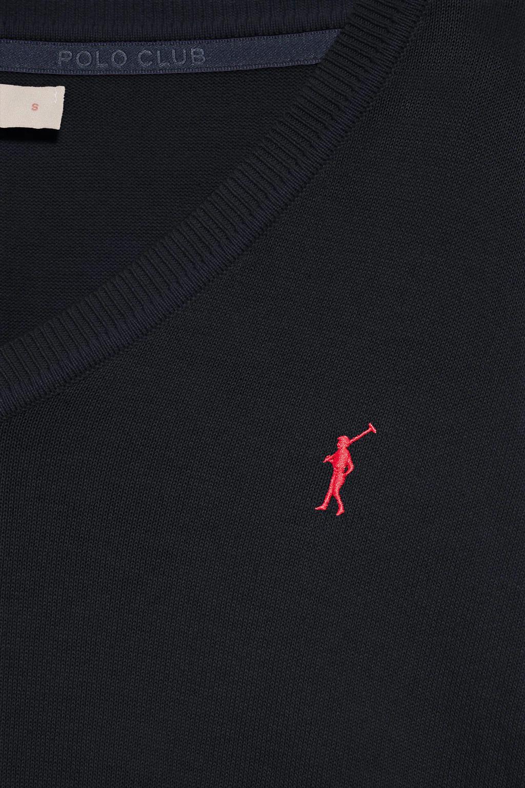 V-neck jumper with Rigby Go embroidered logo 2 women's pack (navy blue and caramel) - Image 7