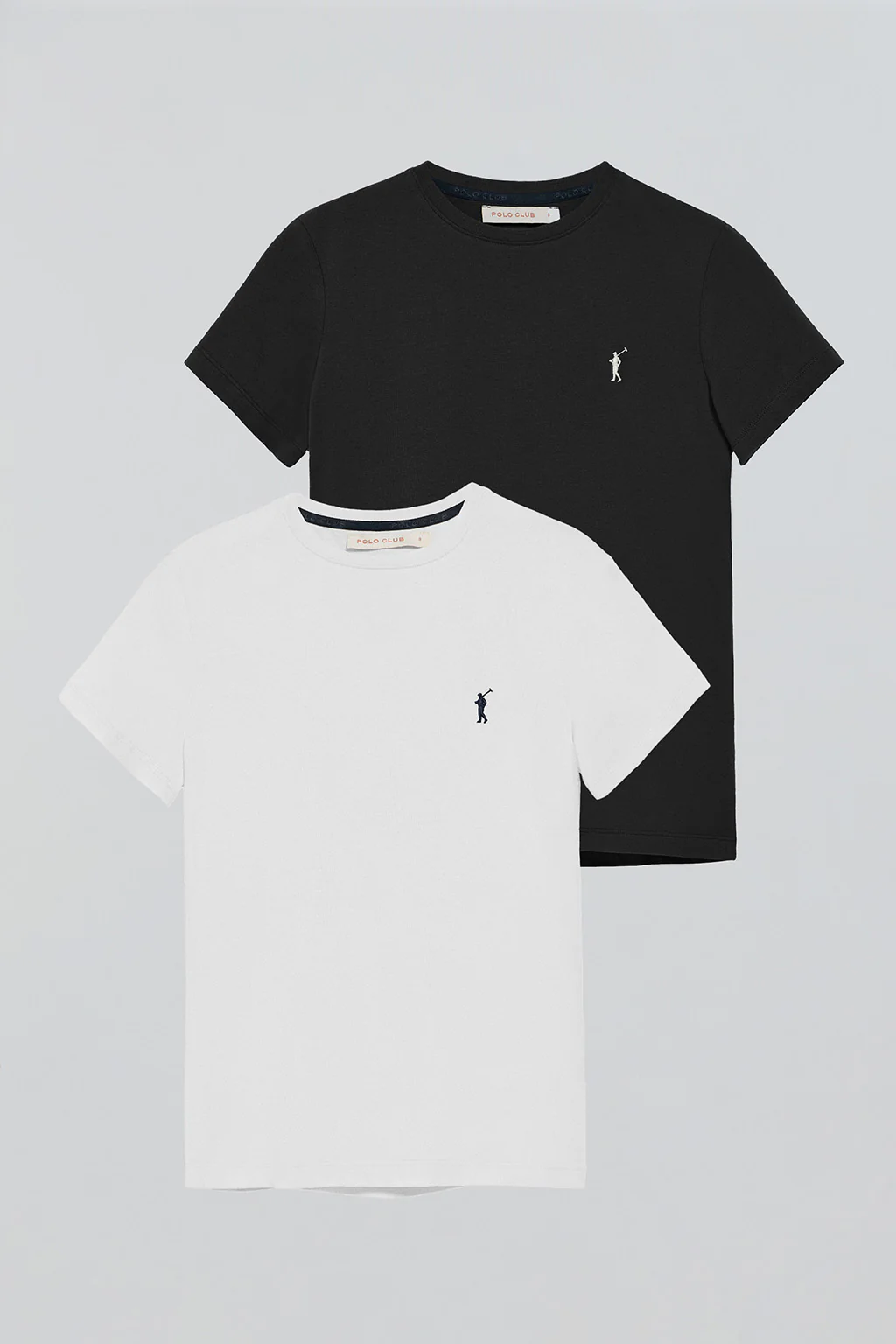 Short-sleeve T-shirt with Rigby Go embroidered logo 2 women's pack (black and white) - Image 8