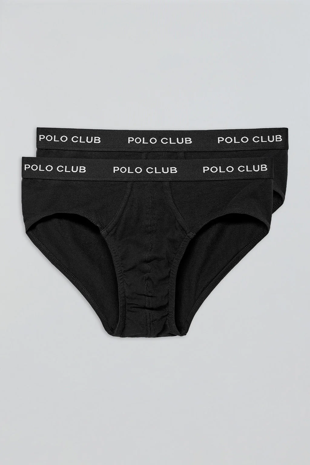 Black briefs with Polo Club detail 2 pack - Image 4