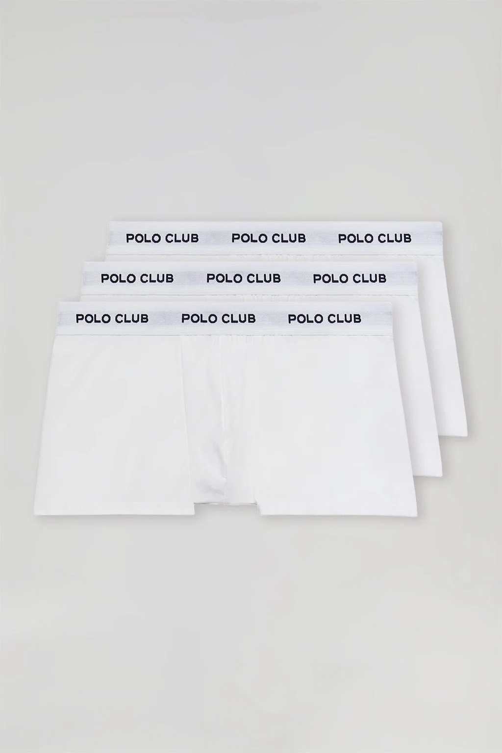 3 Pack of white boxers with Polo Club logo - Image 4