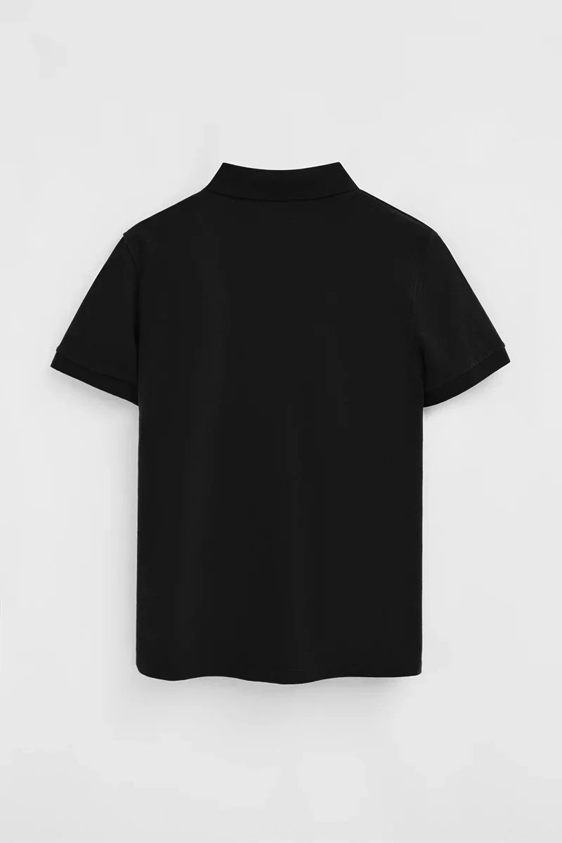 Men’s 3-pack polo shirts in black, white and indigo blue with slim fit and Rigby Go embroidery - Image 10