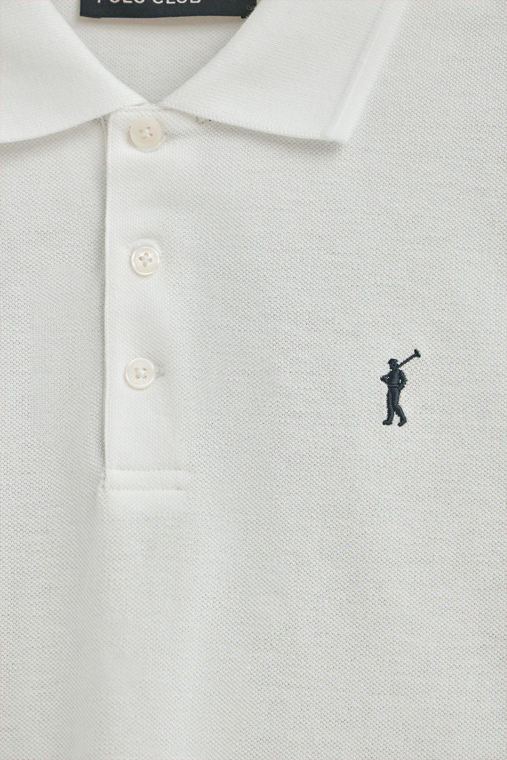 Men’s 3-pack pique polo shirts in navy, black and white with Rigby Go embroidery - Image 3