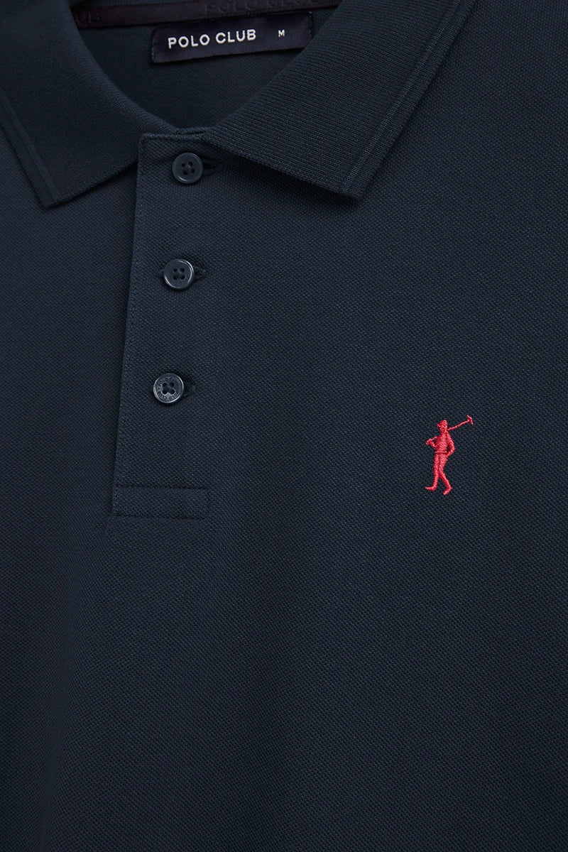Men’s 3-pack polo shirts in light blue, navy blue and white with short sleeves and Rigby Go embroidery - Image 9