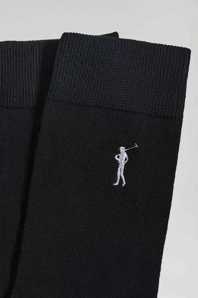 Men’s 3-pack black socks with Rigby Go logo - Image 4