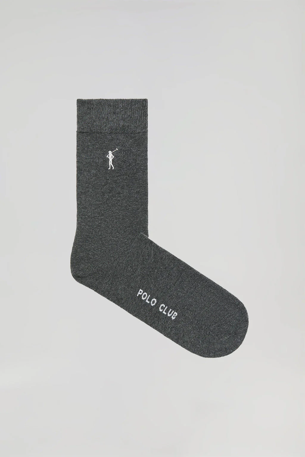 3 Pair pack of dark-grey socks with Rigby Go logo - Image 2