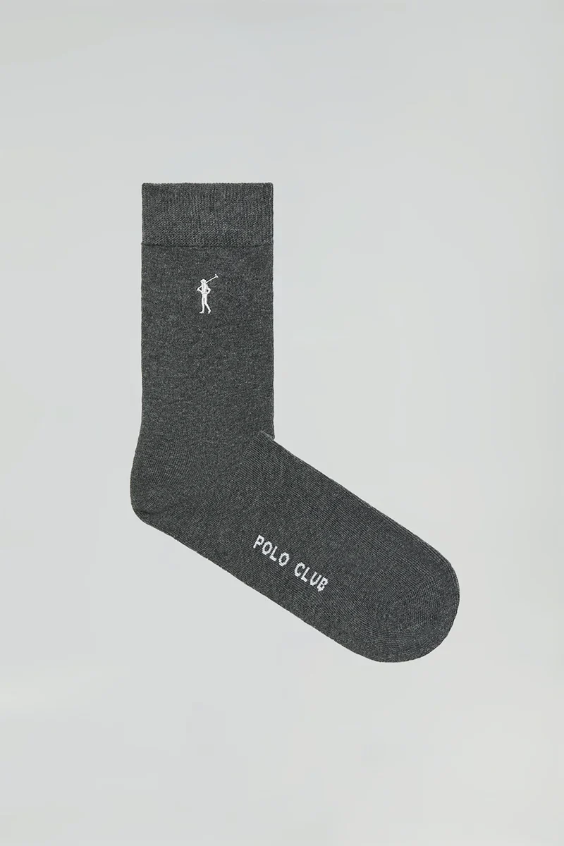 Men’s 3-pack dark-grey socks with Rigby Go logo - Image 2