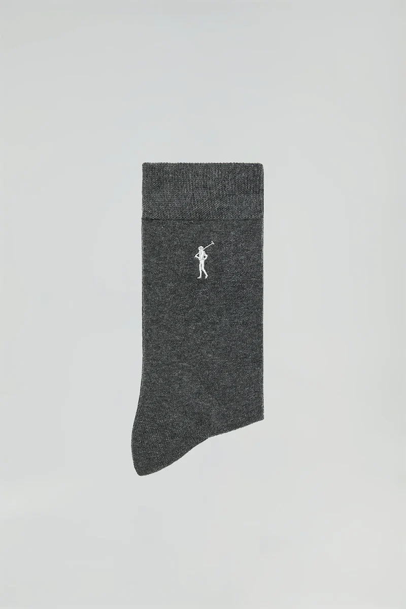 Men’s 3-pack dark-grey socks with Rigby Go logo - Image 3