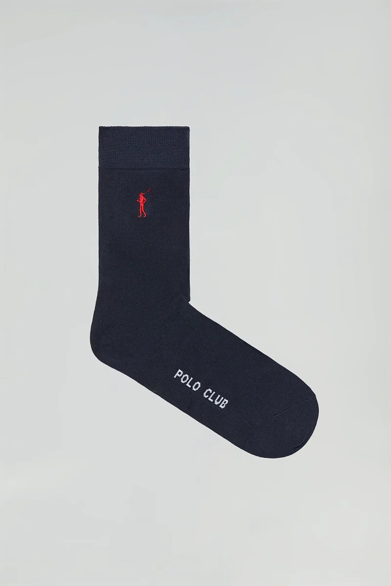 Men’s 3-pack navy-blue socks with Rigby Go logo - Image 2
