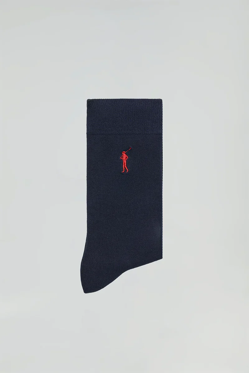 Men’s 3-pack navy-blue socks with Rigby Go logo - Image 3