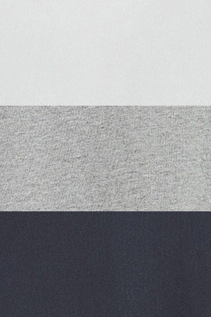 Men’s 3-pack round-neck T-shirts in navy blue, white and grey marl with Rigby Go embroidery - Image 13