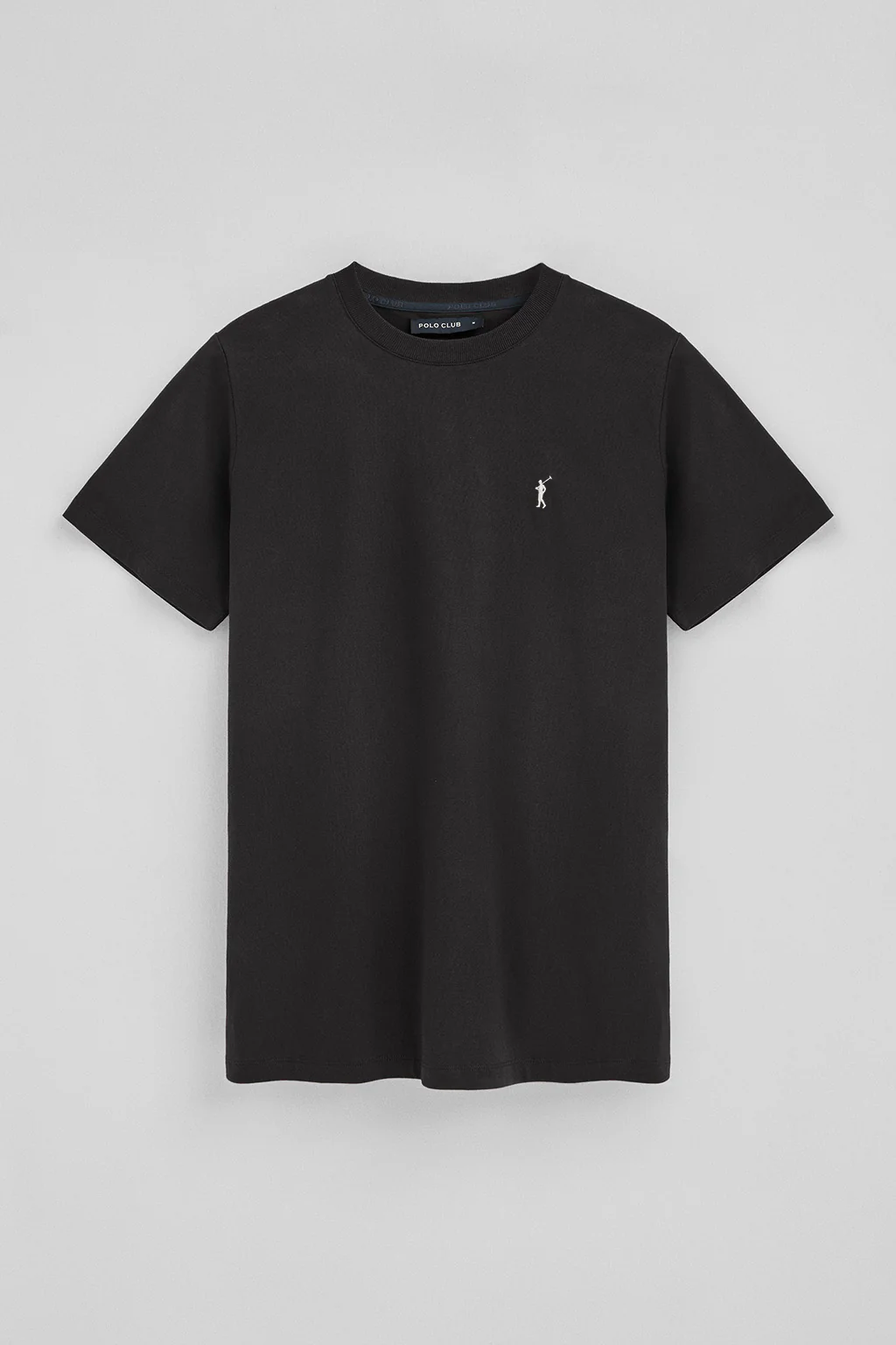 Men’s 3-pack round-neck T-shirts in black, denim blue and white with Rigby Go embroidery - Image 8