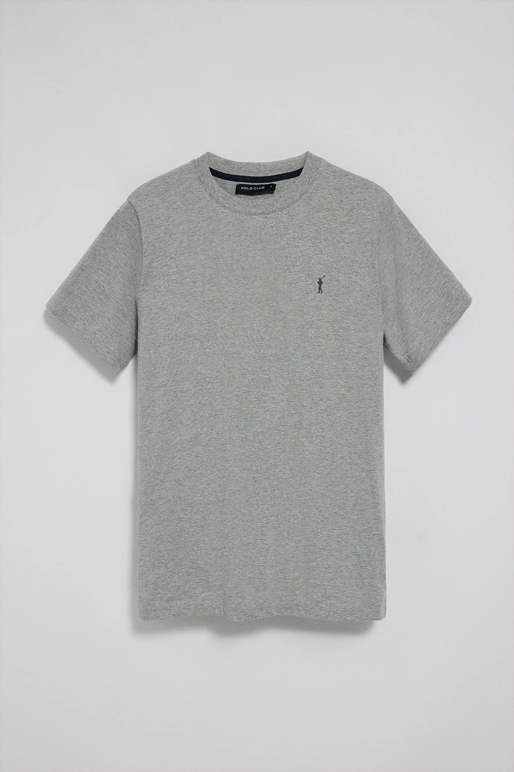 Short-sleeve T-shirt with Rigby Go logo 3 pack (navy blue, white and grey marl) - Image 11