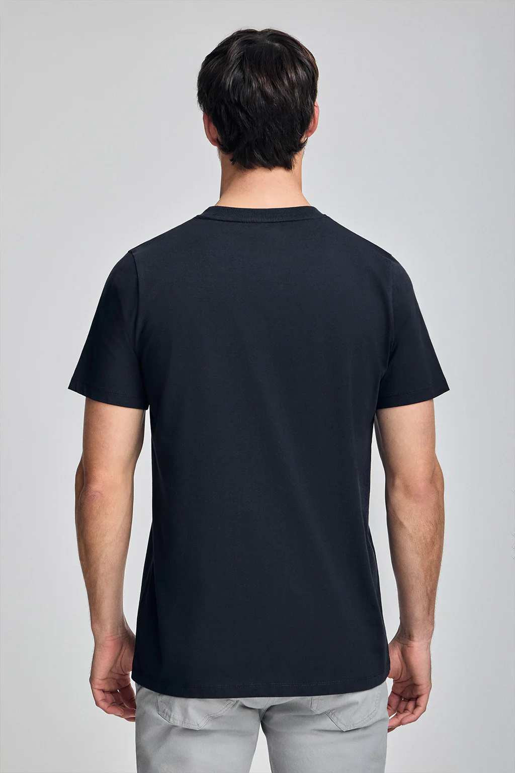 Short-sleeve T-shirt with Rigby Go logo 3 pack (navy blue, white and grey marl) - Image 13