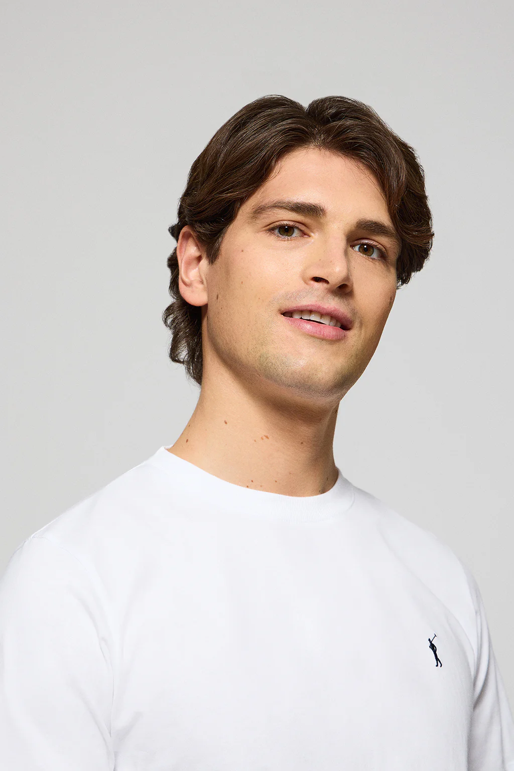 Short-sleeve T-shirt with Rigby Go logo 3 pack (navy blue, white and grey marl) - Image 4