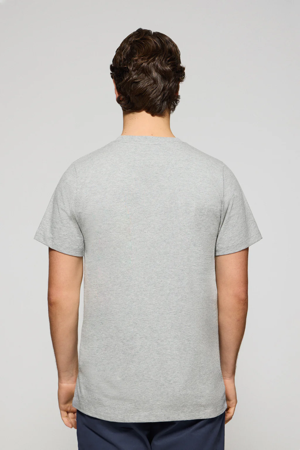 Short-sleeve T-shirt with Rigby Go logo 3 pack (navy blue, white and grey marl) - Image 8