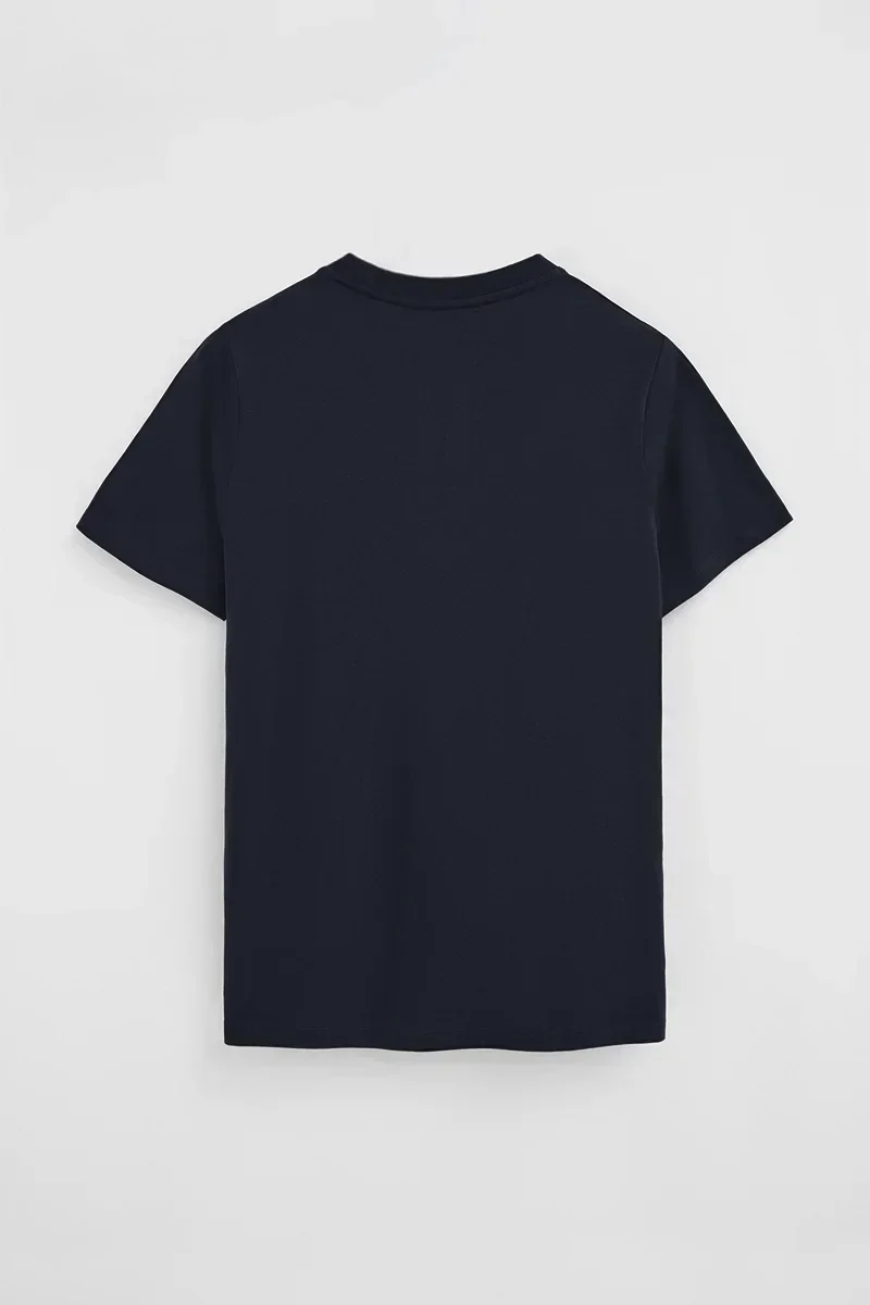 Men’s 3-pack T-shirts in navy blue, white and grey marl with short sleeves and Rigby Go embroidery - Image 10