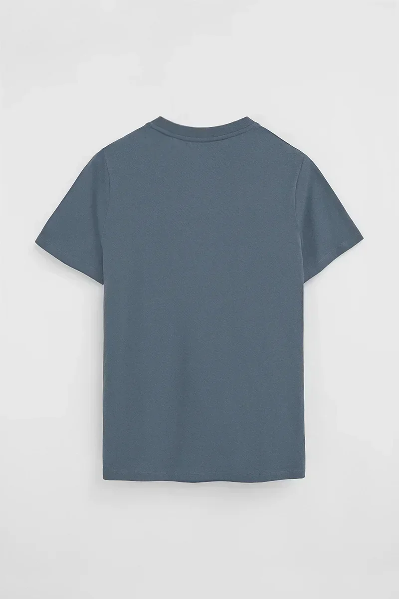 Men’s 3-pack T-shirts in black, denim blue and white with short sleeves and Rigby Go embroidery - Image 4
