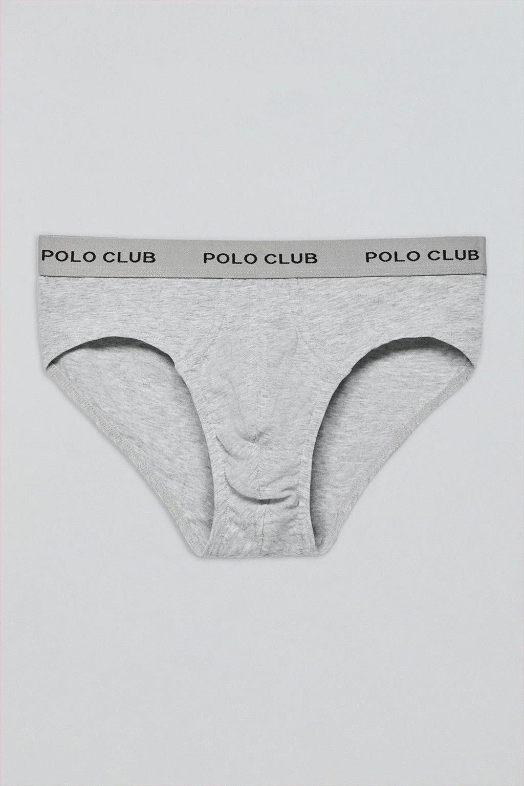 Briefs with Polo Club detail 3 pack (black, grey and navy blue) - Image 4