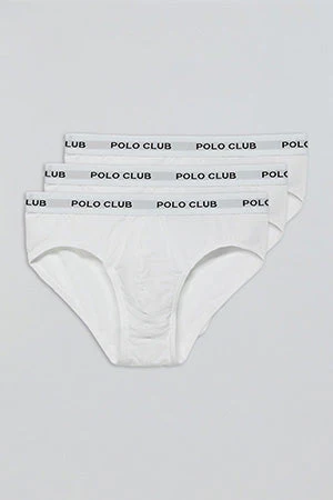White briefs with Polo Club detail 3 pack - Image 6