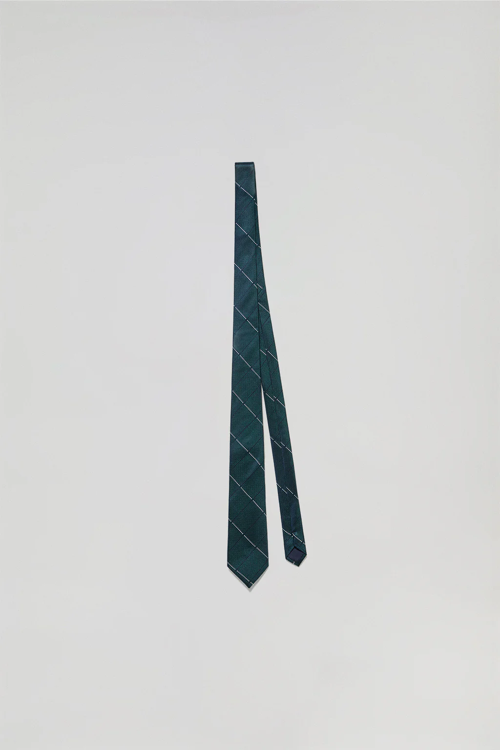 Silk tie and handkerchief set with embroidered Polo Club detail - Image 2