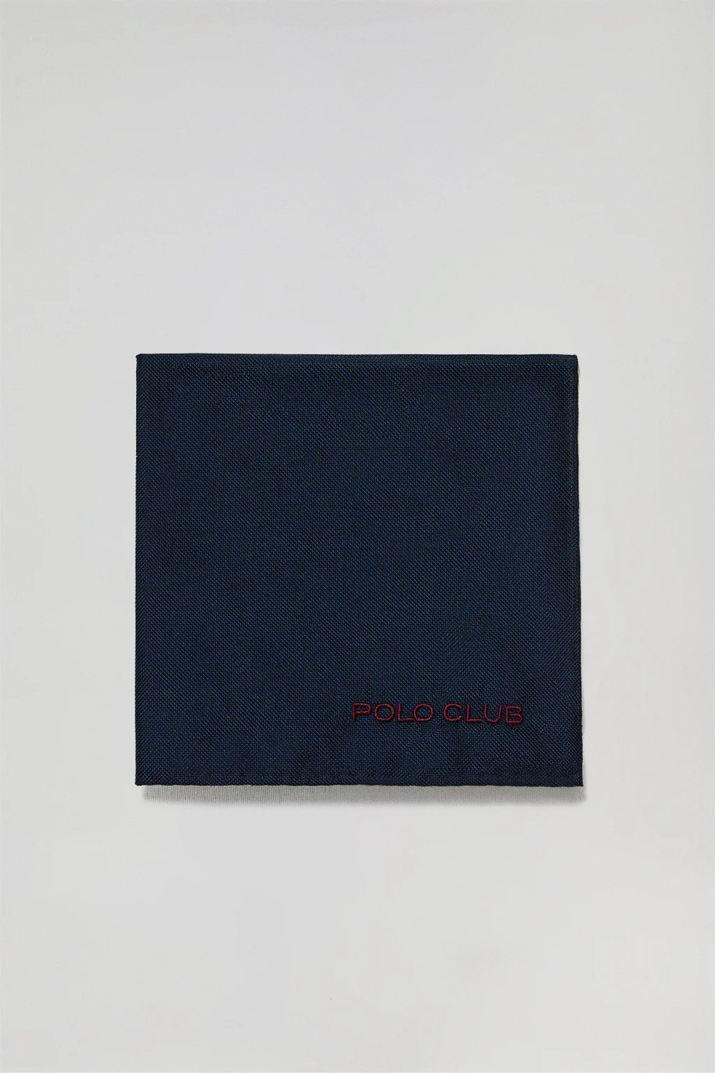 Silk tie and handkerchief set with embroidered Polo Club detail - Image 5