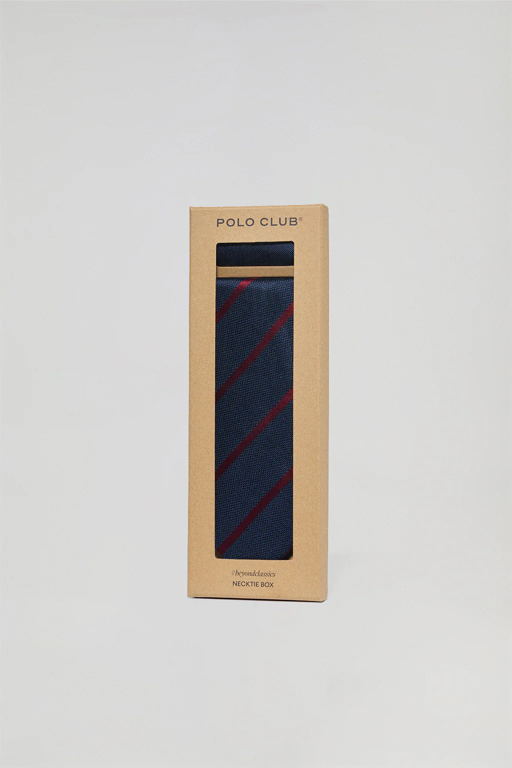 Silk tie and handkerchief set with embroidered Polo Club detail - Image 6