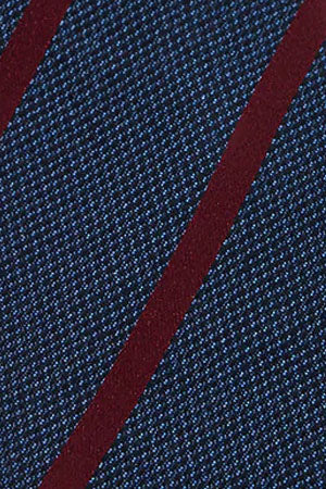 Silk tie and handkerchief set with embroidered Polo Club detail - Image 9
