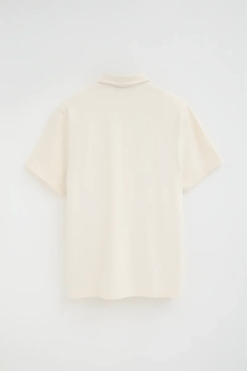 Nude rugby polo shirt with Polo Club embroidery - Image 8