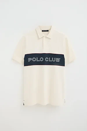 Nude rugby polo shirt with Polo Club embroidery - Image 9