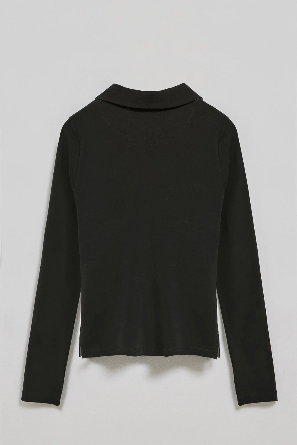 Black buttonless polo shirt Pia with rubber Polo Club logo - Image 6