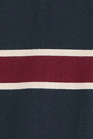 Maroon rugby polo shirt with Polo Club patch - Image 9