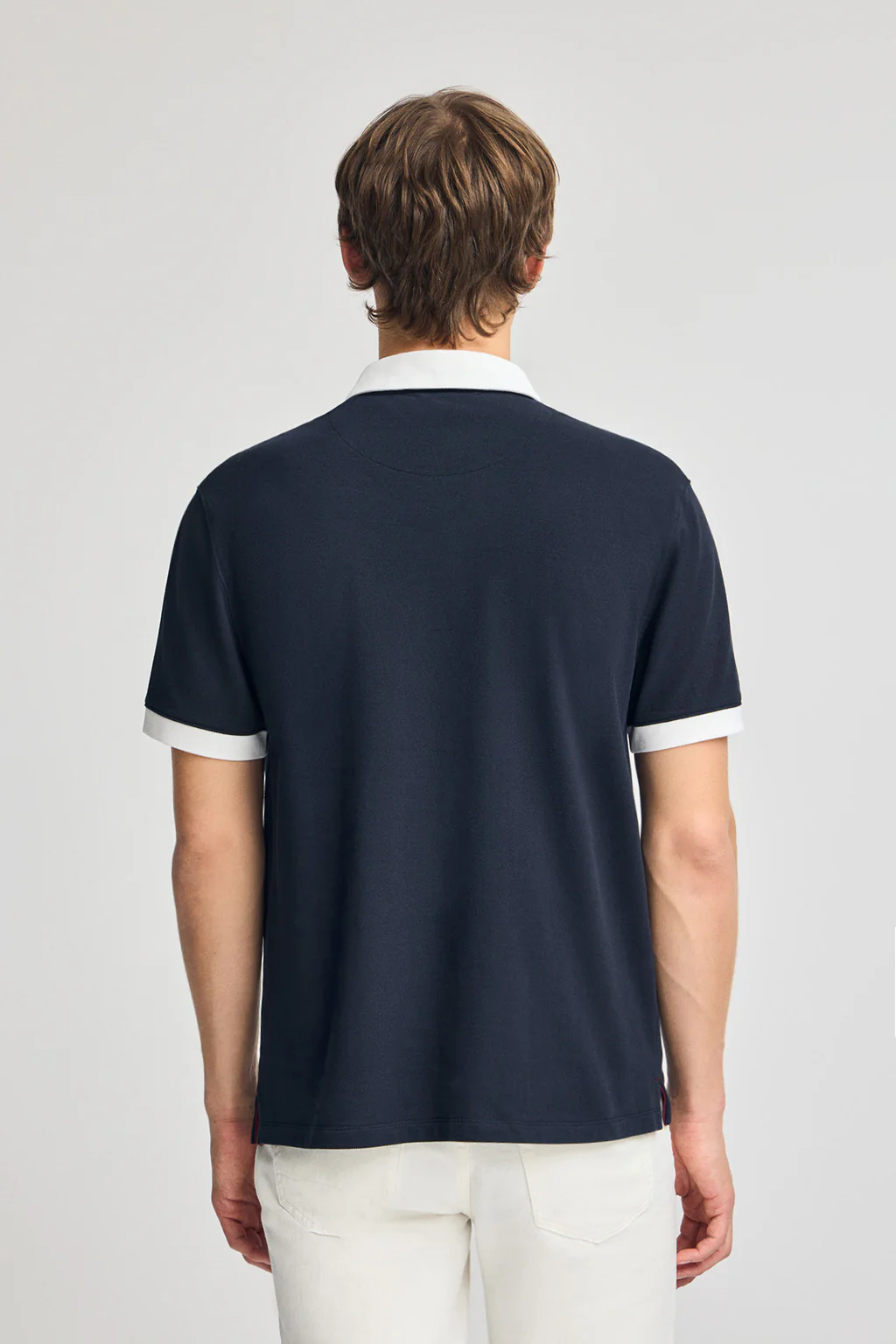 Navy-blue short-sleeve polo shirt Dareh with Rigby Go embroidery - Image 4
