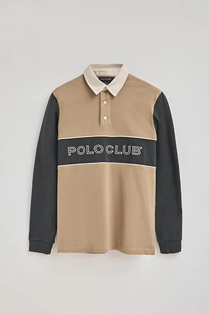 Light-brown polo shirt Daviero with Polo Club embroidery - Image 8