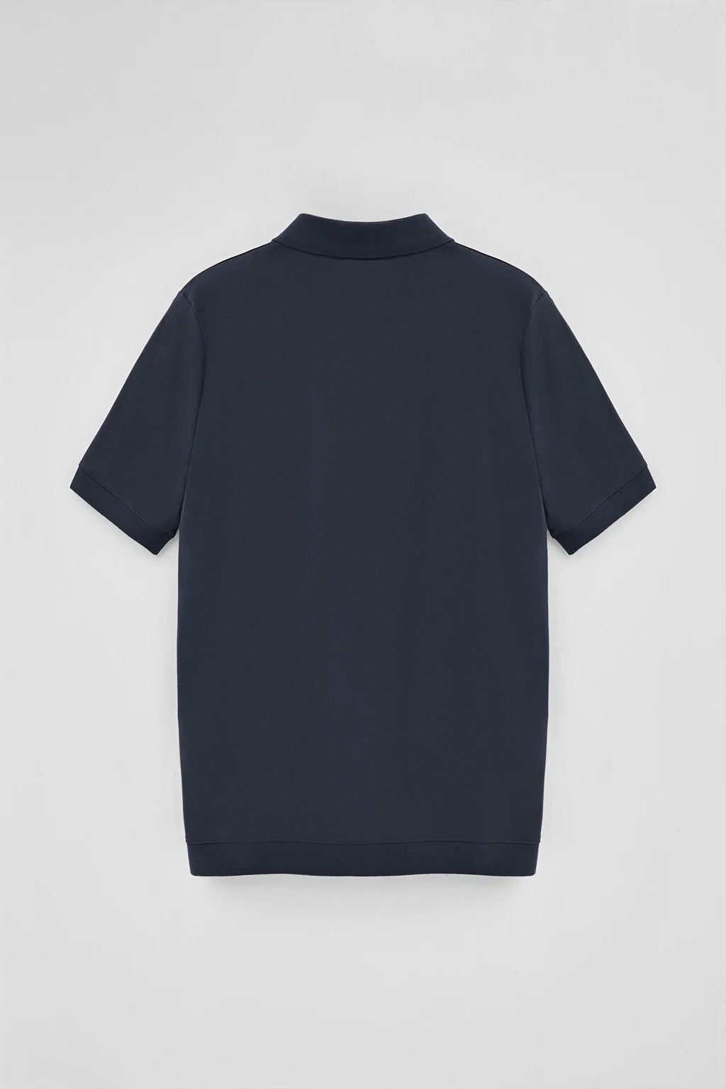 Navy-blue zipped polo shirt Esko with embroidered monogram - Image 6