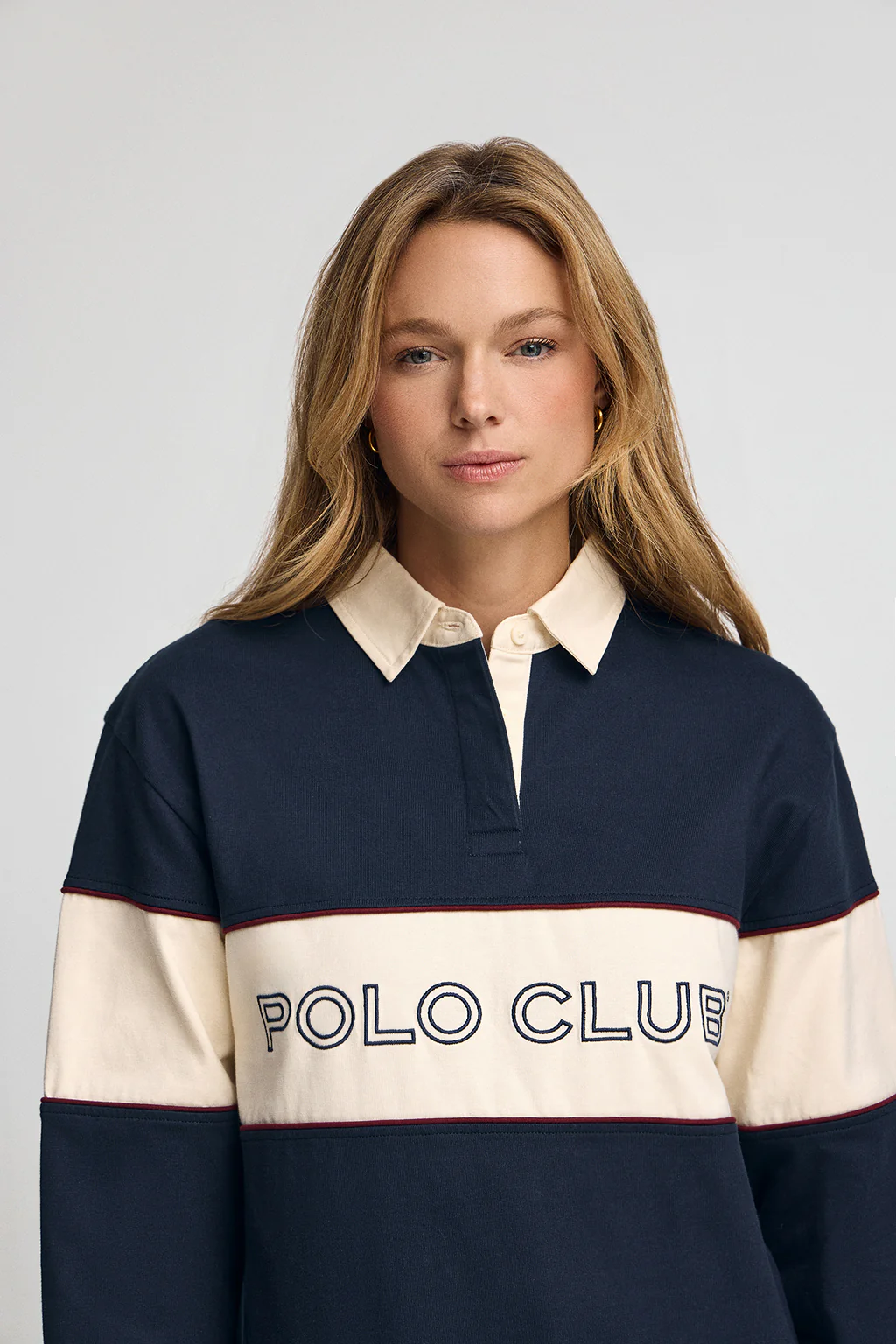 Navy-blue polo shirt Lis with Polo Club embroidery - Image 3