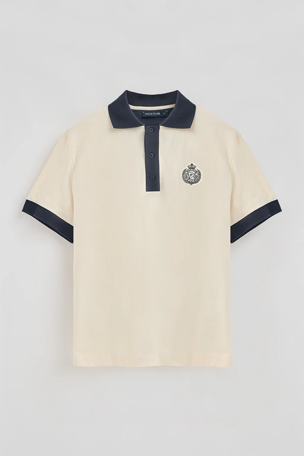 Nude short-sleeve polo shirt Morfeo with nautical detail - Image 5