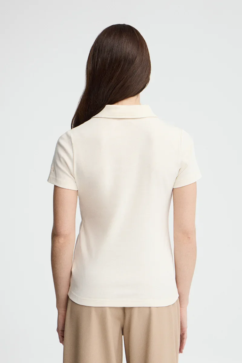 Nude polo shirt with Polo Club nautical buttons - Image 5