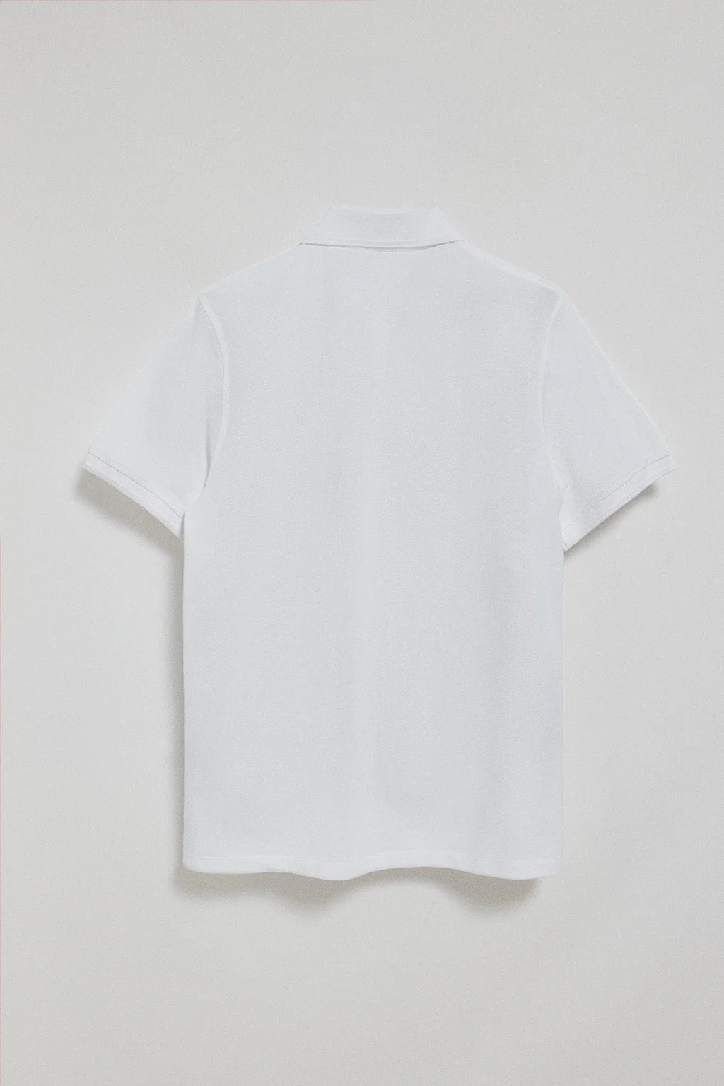 White polo shirt Nautic with chest nautical patch - Image 8