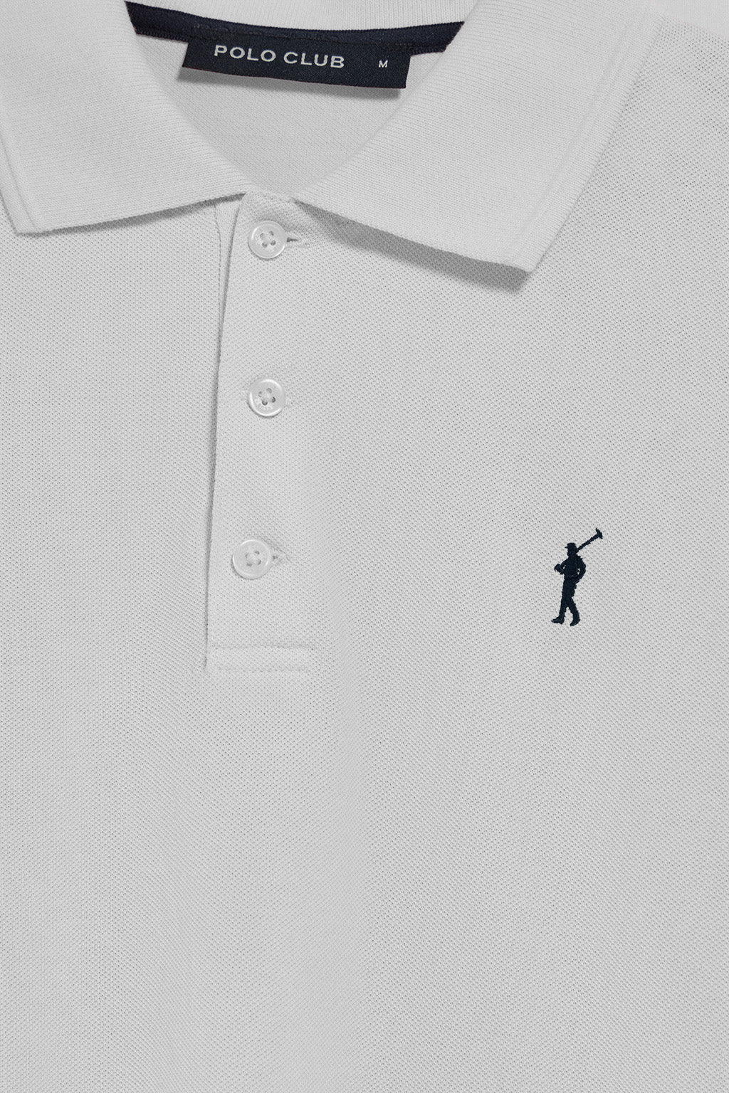Polo shirt with three buttons and Rigby Go logo 3 pack (black, navy blue and white) - Image 3