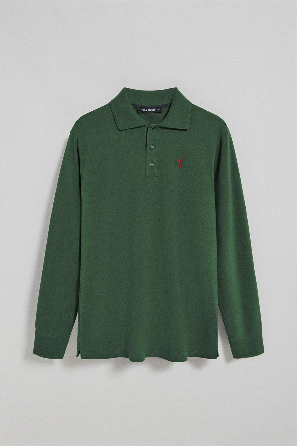 Long-sleeve polo shirt with Rigby Go logo 3 pack (navy blue, bottle green and black) - Image 2