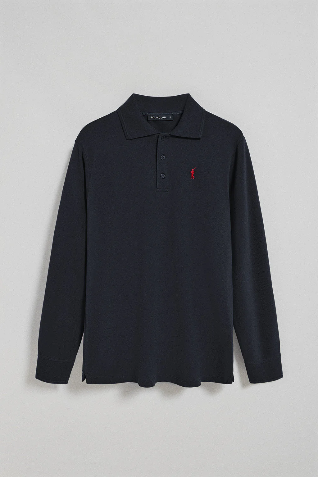 Long-sleeve polo shirt with Rigby Go logo 3 pack (navy blue, bottle green and black) - Image 5