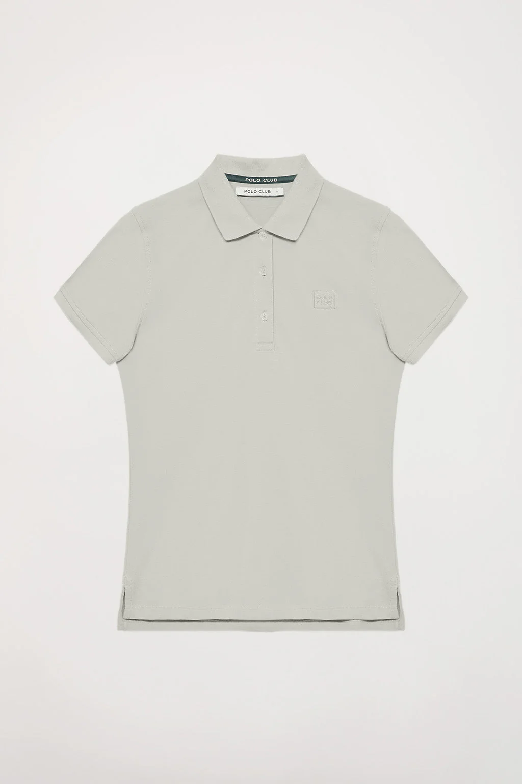 Light-grey short-sleeve pique polo shirt with Polo Club logo - Image 7
