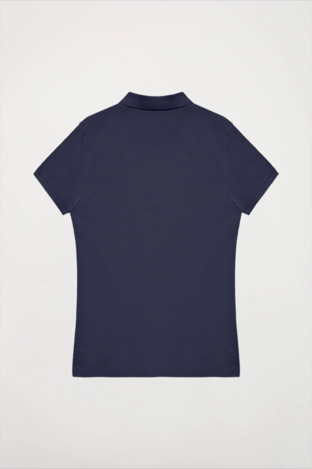 Navy-blue short-sleeve pique polo shirt with Polo Club logo - Image 6